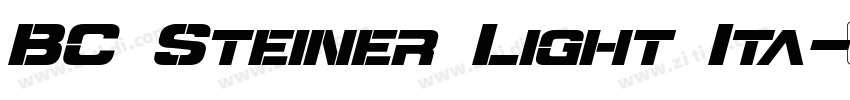 BC Steiner Light Ita字体转换
